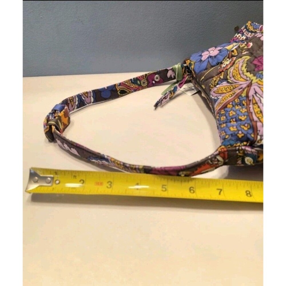 Vera Bradley Roxbury Crescent Shoulder Bag Colorful Bouquet New - Picture 9 of 13